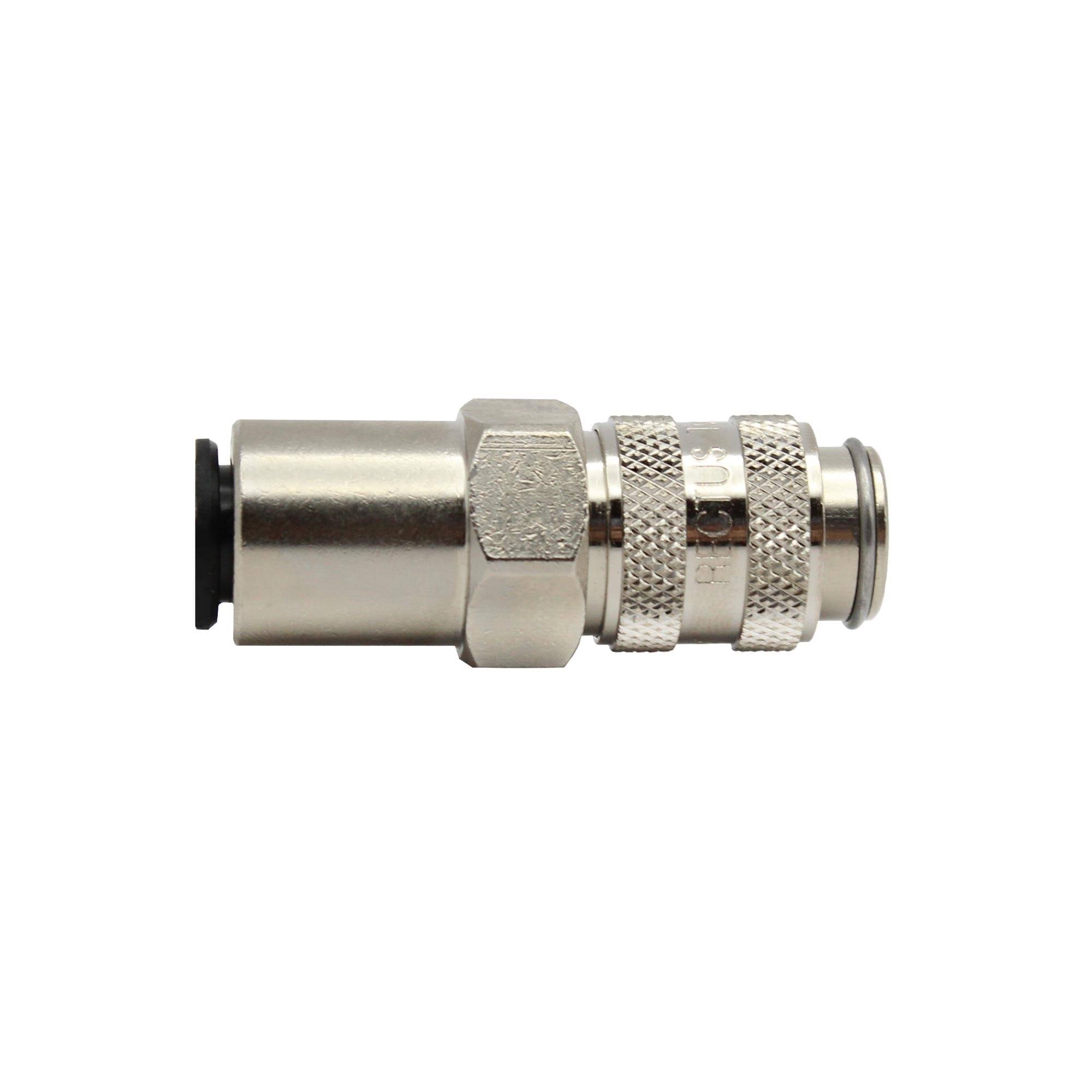 RIEGLER Schnellverschlusskupplung NW 5, MS vern., push-in Anschluss 8 mm, Betriebsdruck 0-35 bar, Mediums-/Umgebungstemp-0