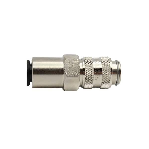 RIEGLER Schnellverschlusskupplung NW 5, MS vern., push-in Anschluss 8 mm, Betriebsdruck 0-35 bar, Mediums-/Umgebungstemp