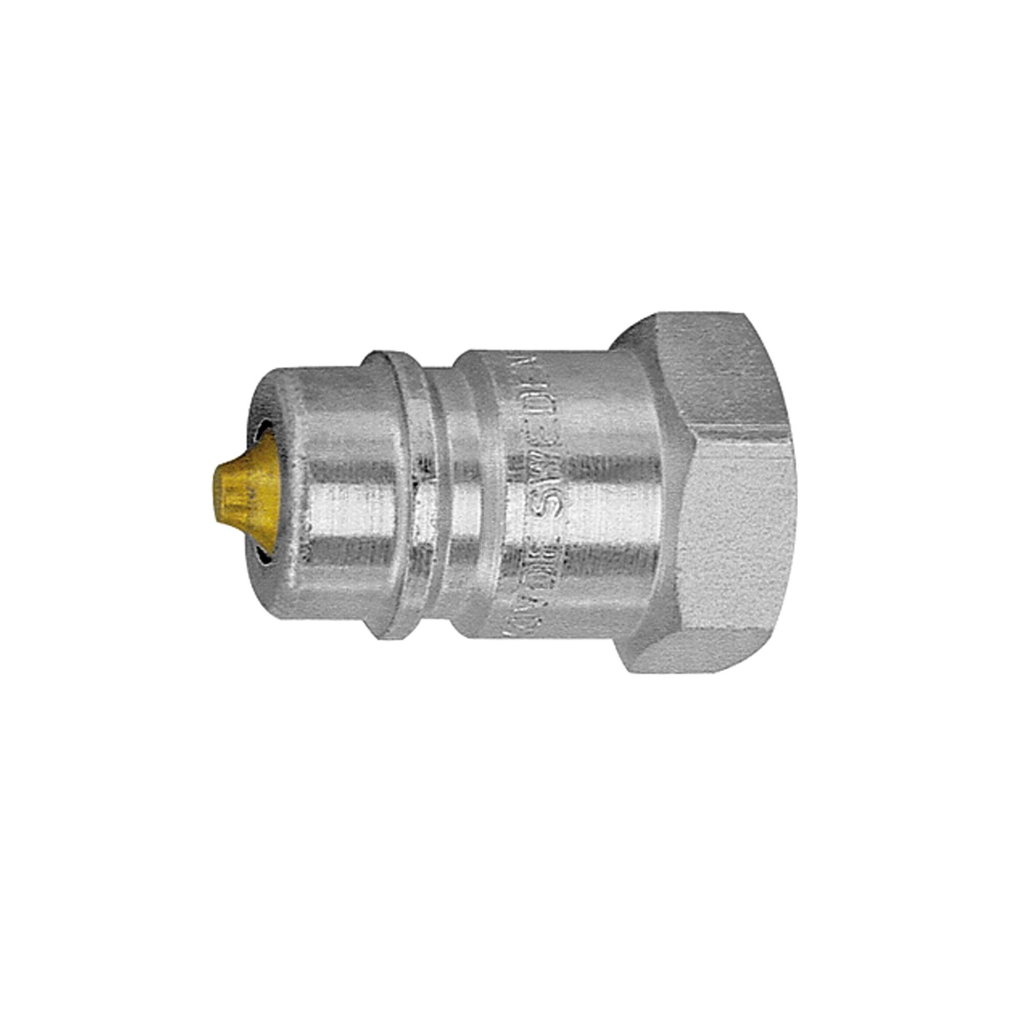 RIEGLER Stecknippel ohne Druckeliminator, Serie A, NW 13, Stahl geh., verzinkt, G 1/2 IG, PN max. 250 bar, Betriebstemp.-0