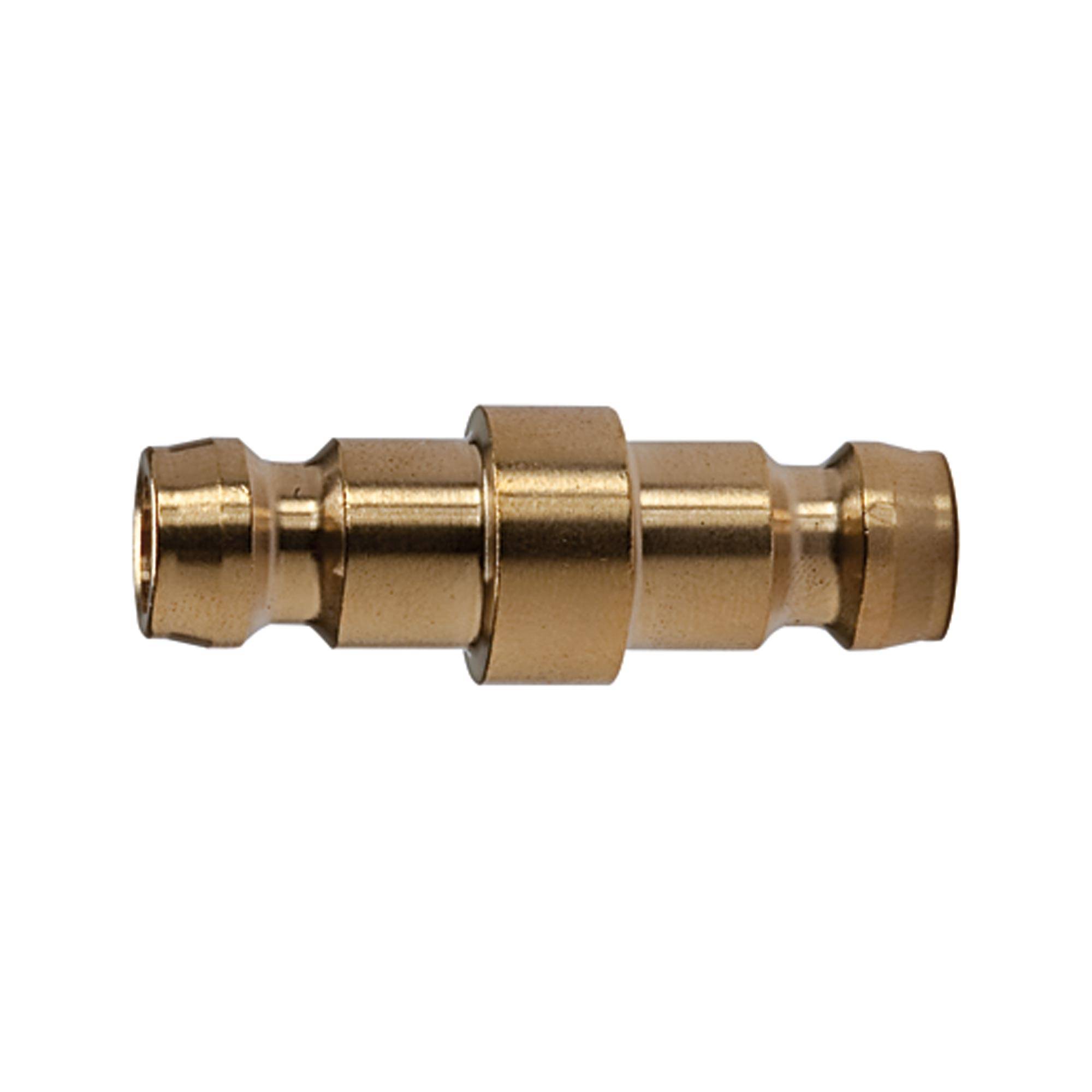 RIEGLER Verbindungsstück DN 6 - DN 6, Messing 2.0401, PN max. 15 bar, Mediums-/Umgebungstemperatur -20 °C bis 160 °C.-0