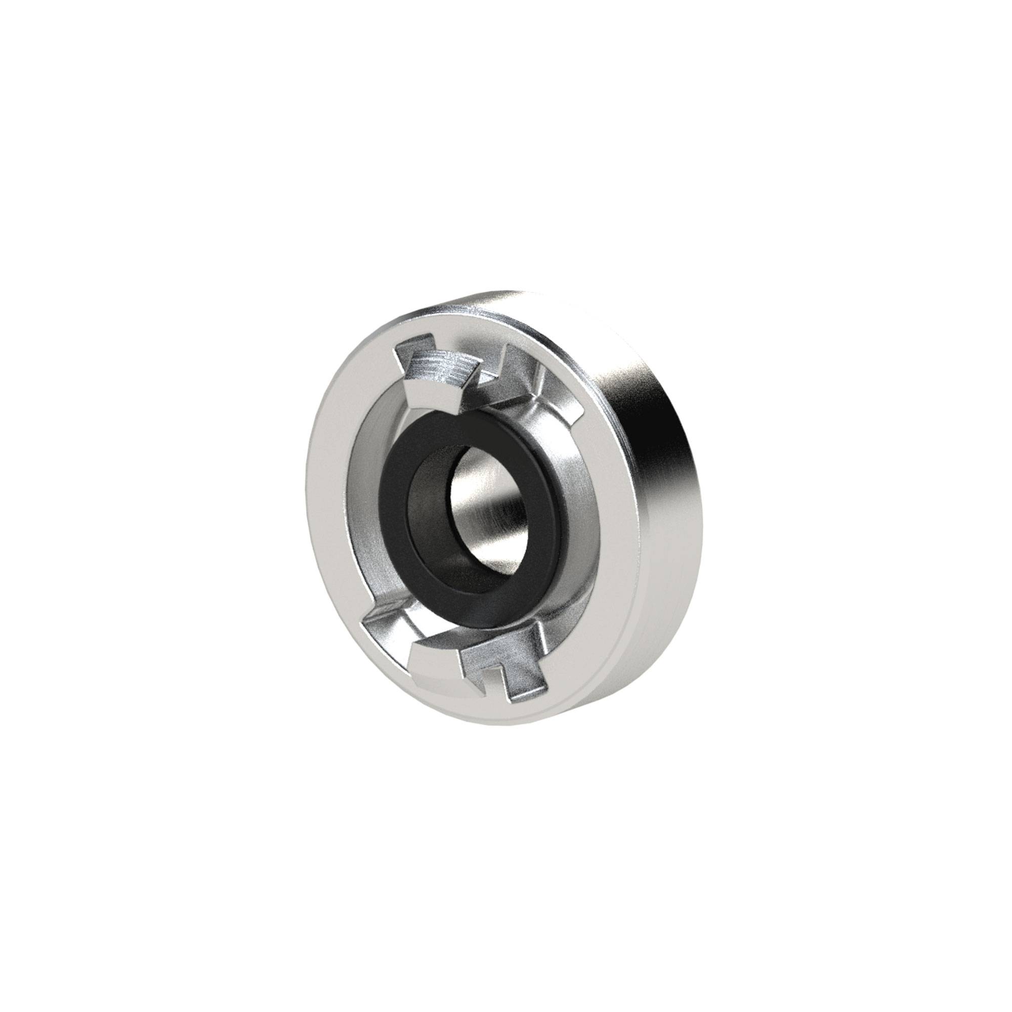 RIEGLER Storz-Festkupplung, Alu, Storz-Größe 52-C, Knaggenabstand 66 mm, G 1 AG, PN max. 16 bar, Betriebstemp. -40 °C bi-0