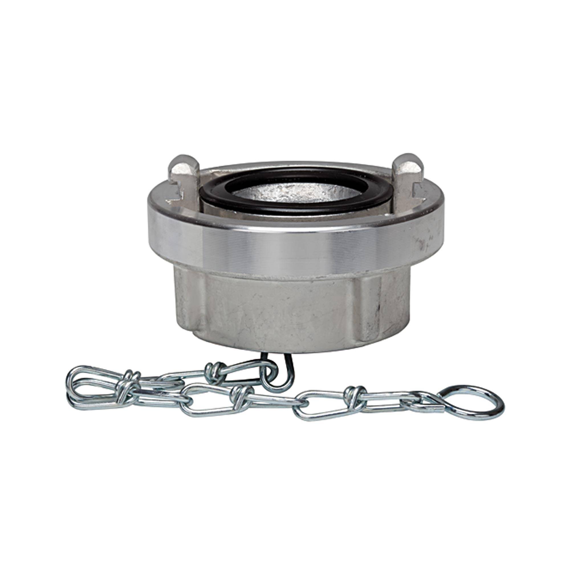 RIEGLER Storz-Blindkupplung, Kette, Alu, Storz-Größe 25-D, Knaggenabstand 31 mm, Betriebsdr. max. 16 bar, Betriebstemp.-0