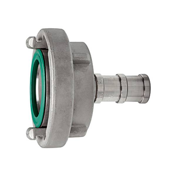RIEGLER Storz-Kupplung, Schlauchstutzen, drehbar, ES V4A, Storz-Größe 75-B, LW 65, Betriebsdr. max. 16 bar, Betriebstemp