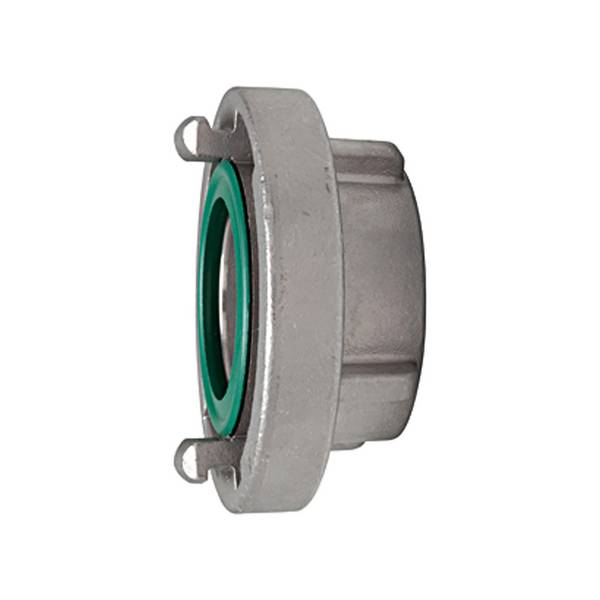 RIEGLER Storz-Festkupplung, Edelstahl V4A, Storz-Größe 52-C, Knaggenabstand 66 mm, G 2 IG, PN max. 16 bar, Betriebstemp.