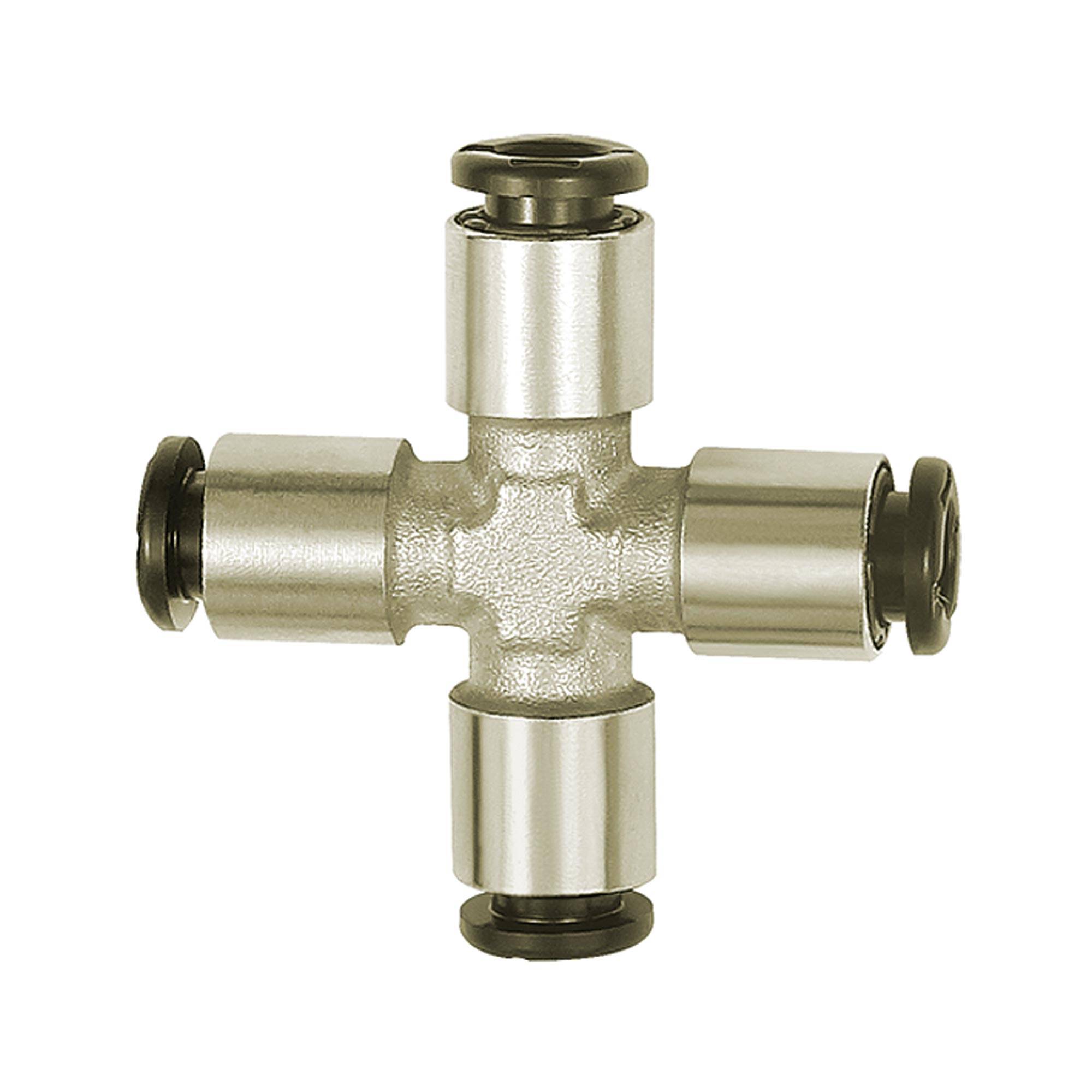 RIEGLER X-Steckverbindung »click-clock« Schlauch-Außen-Ø 6, Arbeitsdruck -0,99 bis 16 bar, Betriebstemp. -20 °C bis 80 °-0