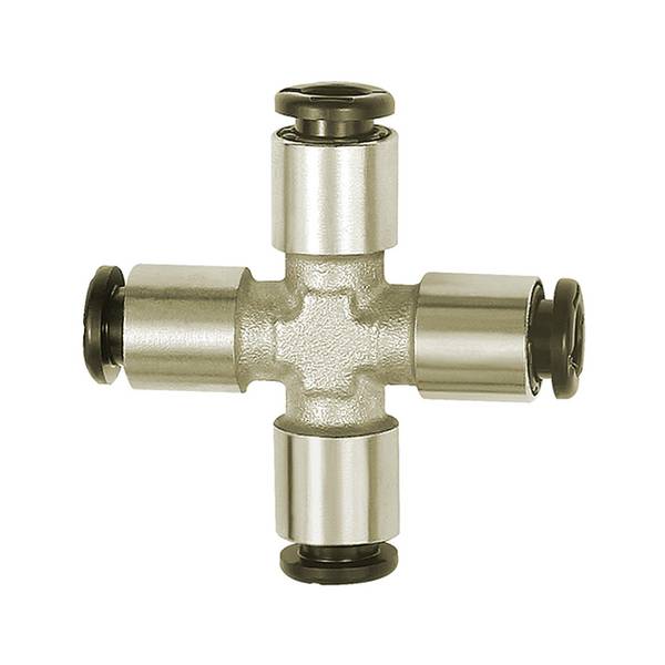 RIEGLER X-Steckverbindung »click-clock« Schlauch-Außen-Ø 6, Arbeitsdruck -0,99 bis 16 bar, Betriebstemp. -20 °C bis 80 °
