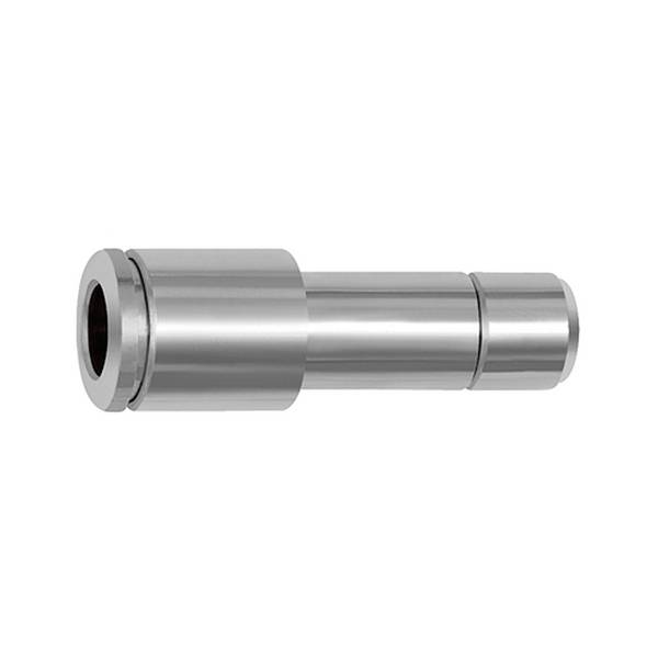 RIEGLER Gerade Steckverbindung »metallica«, Stecknippel red. 6 mm, Schlauch-Außen-Ø 4 mm, Arbeitsdruck -0,98 bis 16 bar,