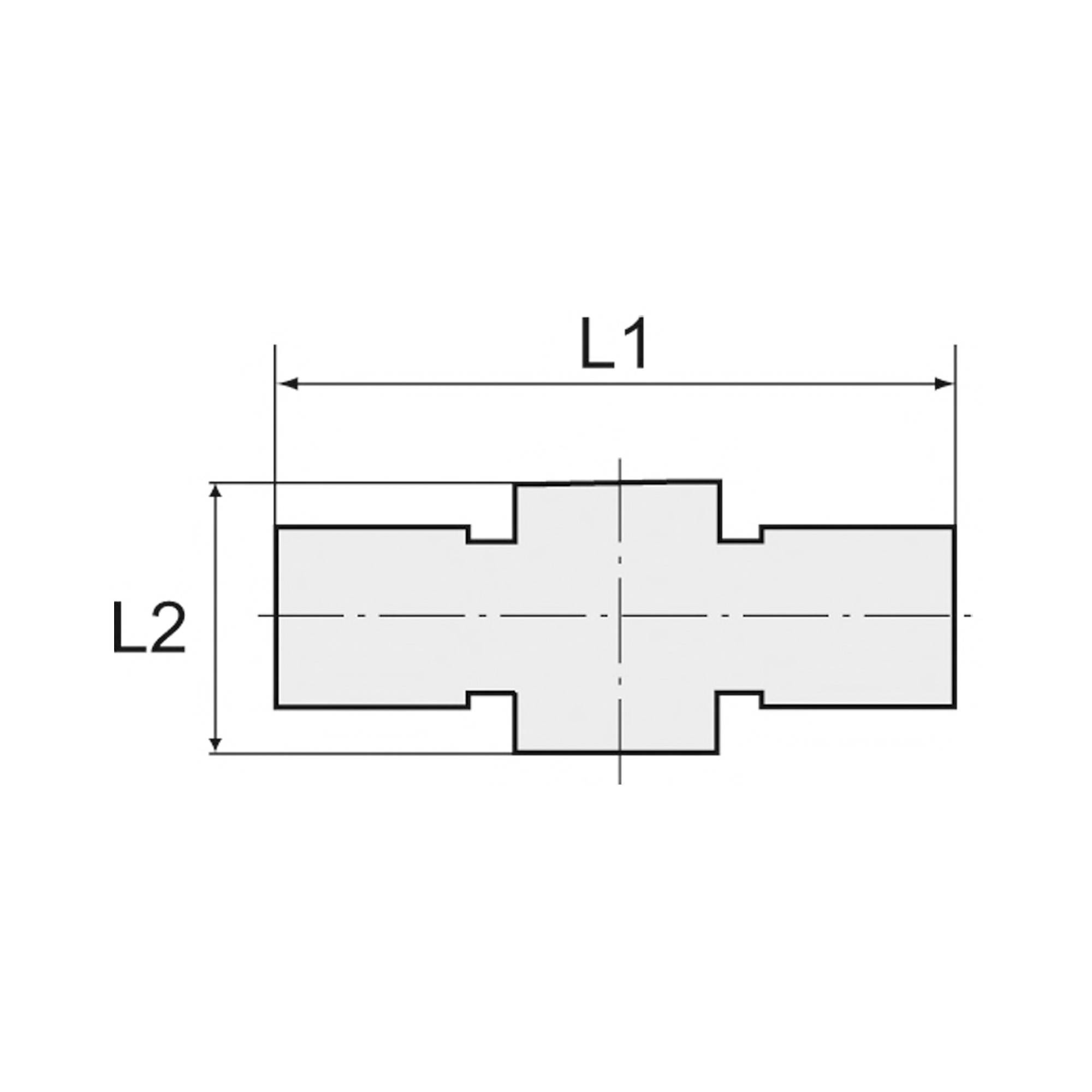 RIEGLER T-Ringstück, für Hohlschraube G 1/8, Schlauch-Außen-Ø 6, Arbeitsdruck -0,98 bis 16 bar, Betriebstemp. -20 °C bis-1