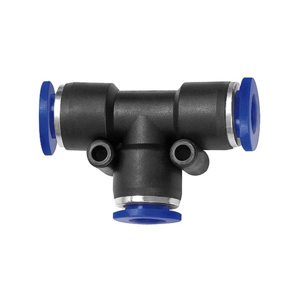 RIEGLER T-Steckverbindung »Blaue Serie«, reduzierend, für Schlauch-Außen-Ø 2x12/1x16 mm, pmax kurzzeitig 15 bar, Kunstst
