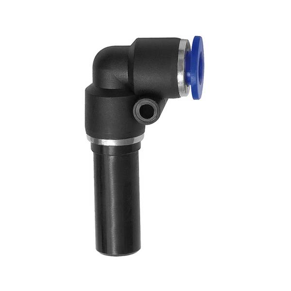 RIEGLER L-Steckverbindung, Stecknippel 12 mm »Blaue Serie«, red., für Schlauch-Außen-Ø 10 mm, pmax kurzzeitig 15 bar, Ku