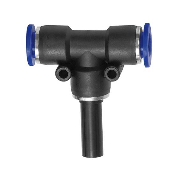 RIEGLER T-Steckverbindung, Stecknippel 12 mm »Blaue Serie«, red., für Schlauch-Außen-Ø 8 mm, pmax kurzzeitig 15 bar, Kun