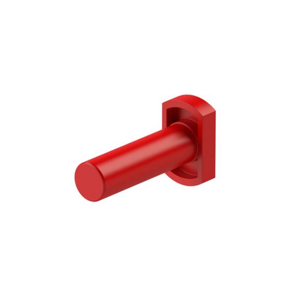 RIEGLER Verschlussstopfen POM, Stutzen 6 mm, Farbe rot, Arbeitsdruck -0,95 bis 16 bar . Schnellsteckverbinder mit hoher