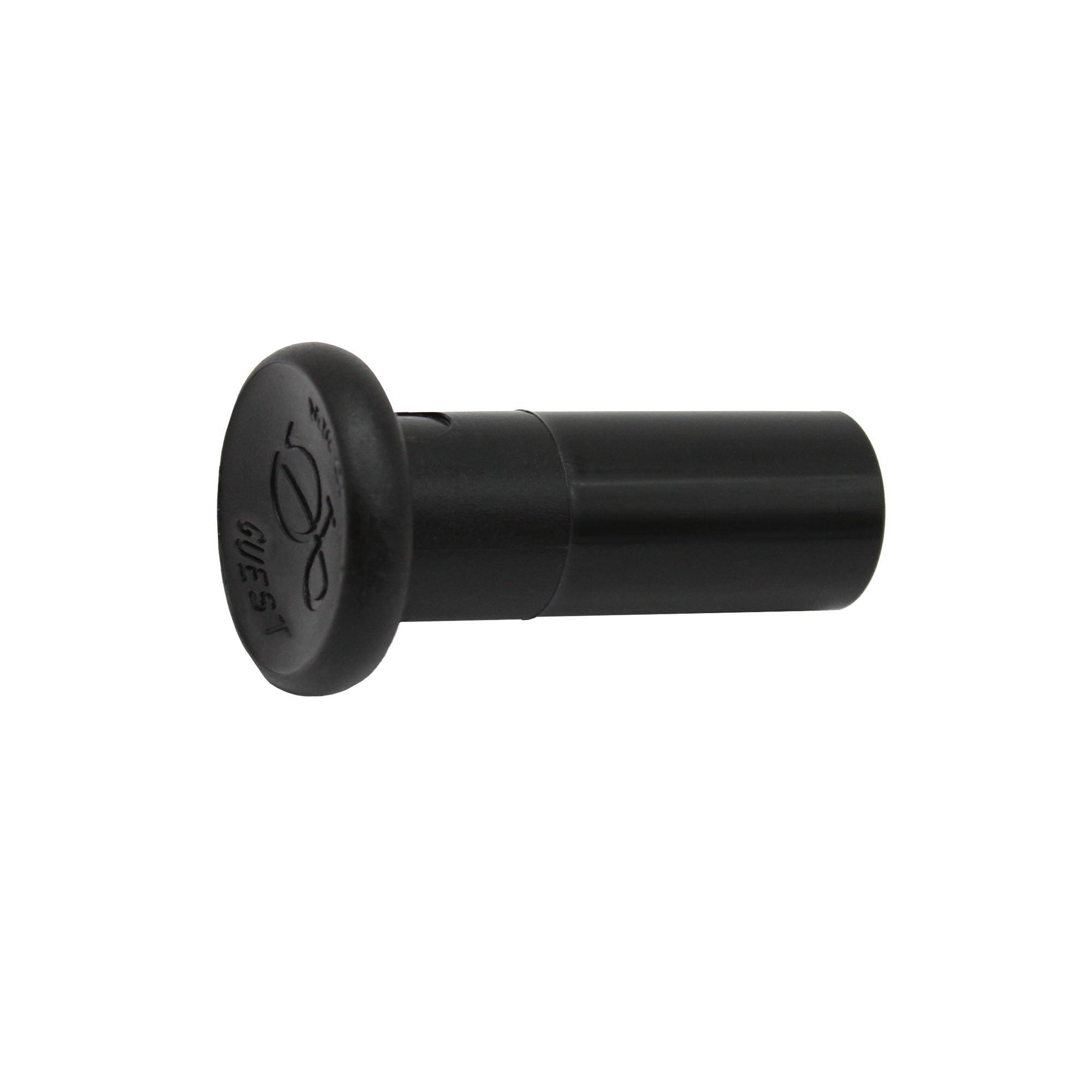 RIEGLER Verschlussstopfen POM, Stutzen 18 mm, Farbe schwarz, Arbeitsdruck -0,95 bis 10 bar . Schnellsteckverbinder mit-0
