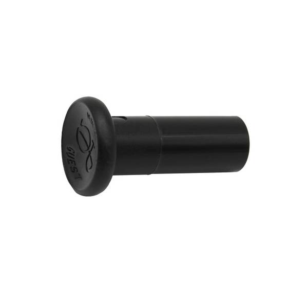 RIEGLER Verschlussstopfen POM, Stutzen 18 mm, Farbe schwarz, Arbeitsdruck -0,95 bis 10 bar . Schnellsteckverbinder mit