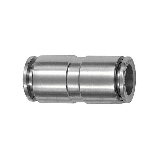 RIEGLER Gerade Steckverbindung, für Schlauch-Außen-Ø 8 mm, Arbeitsdruck -0,98 - 20 bar, Edelstahl 1.4404. Für den Einsa
