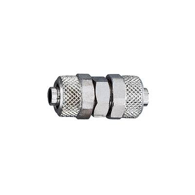 RIEGLER Gerade Verbinder, für Schlauch 6/4 mm, SW 12, Arbeitsdruck max. 18 bar, Messing vernickelt.-0