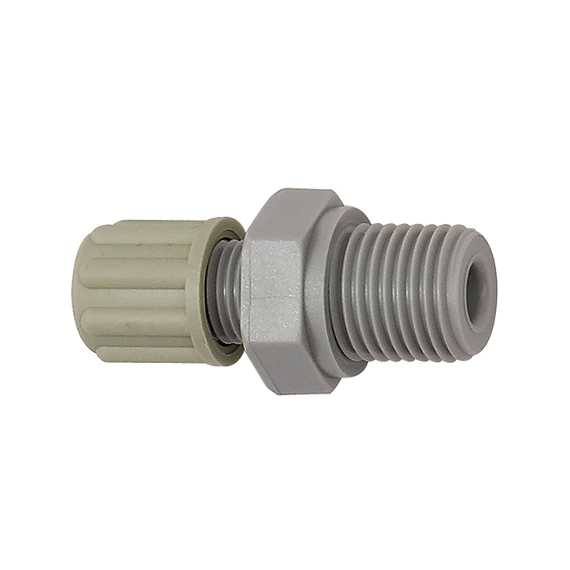 RIEGLER Gerade Einschraubverschraubung, G 3/8 a., für Schlauch 9/12 mm, SW 22, Arbeitsdruck max. 10 bar (20°C) / max. 1-0