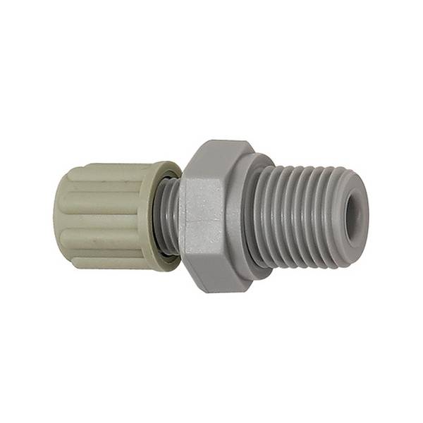 RIEGLER Gerade Einschraubverschraubung, G 3/8 a., für Schlauch 9/12 mm, SW 22, Arbeitsdruck max. 10 bar (20°C) / max. 1