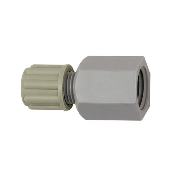 RIEGLER Gerade Aufschraubverschraubung G 1/8 i., für Schlauch 4/6 mm, SW 14, Arbeitsdruck max. 10 bar (20 °C) / max. 1 b