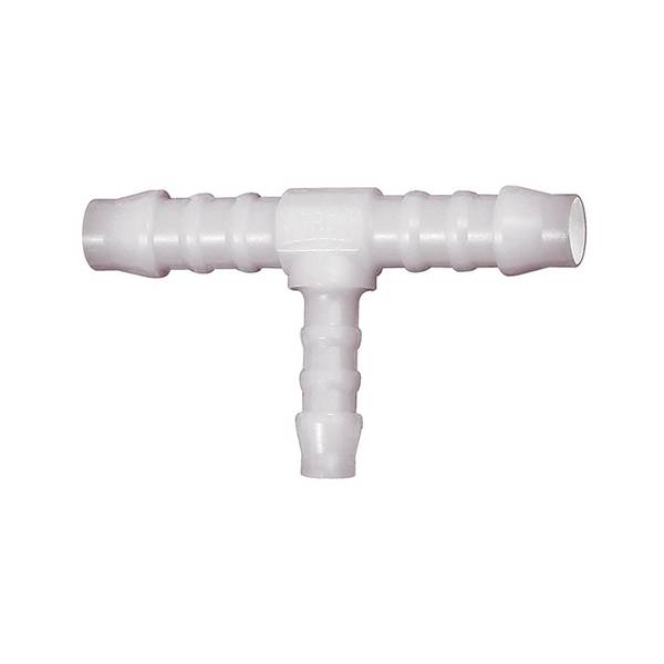 RIEGLER T-Reduzierstutzen, für Schlauch LW 6/4/6 mm, Arbeitsdruck max. 10 bar, Temperaturbereich -40 bis 80 °C, POM.  Sc