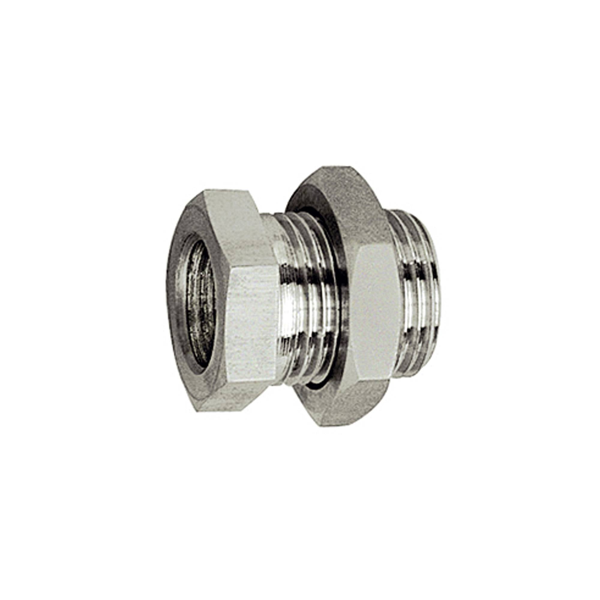 RIEGLER Schottverschraubung, G 3/8 a., G 1/4 i., SW1 19, SW2 24, Edelstahl 1.4571, Arbeitsdruck max. 60 bar, Betriebstem-0