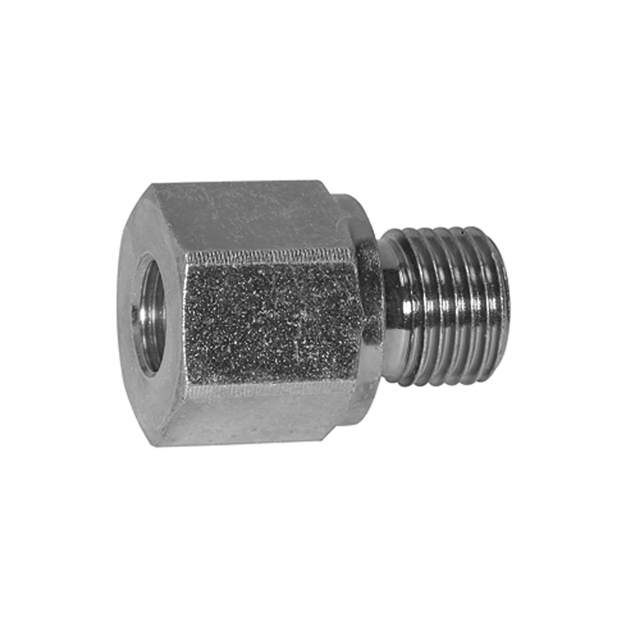 RIEGLER Lange Wechselreduzierung, weichdichtend, G 1 a., G 3/4 i., PN max. 400 bar, SW1 41, Stahl verzinkt.-0