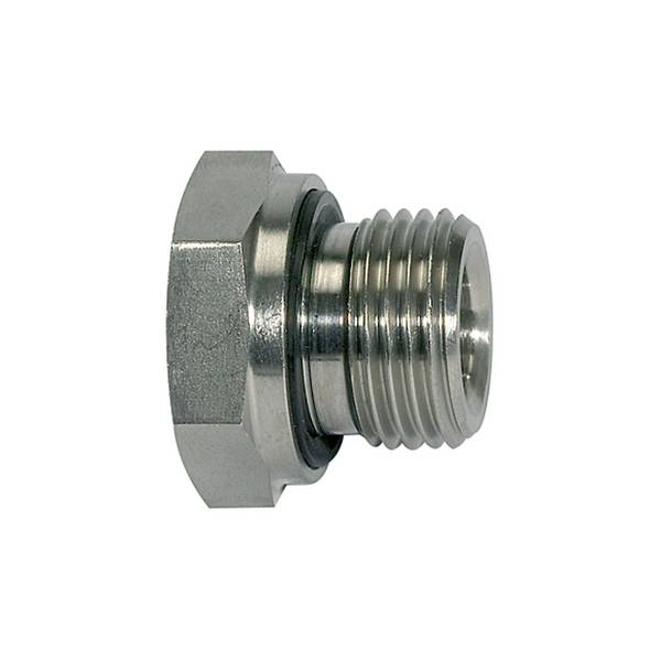 RIEGLER Kurze Wechselreduzierung, Weichdichtung, G 1 a., G 1/2 i., PN max. 315 bar, Edelstahl 1.4571.  Ausführung mit zy