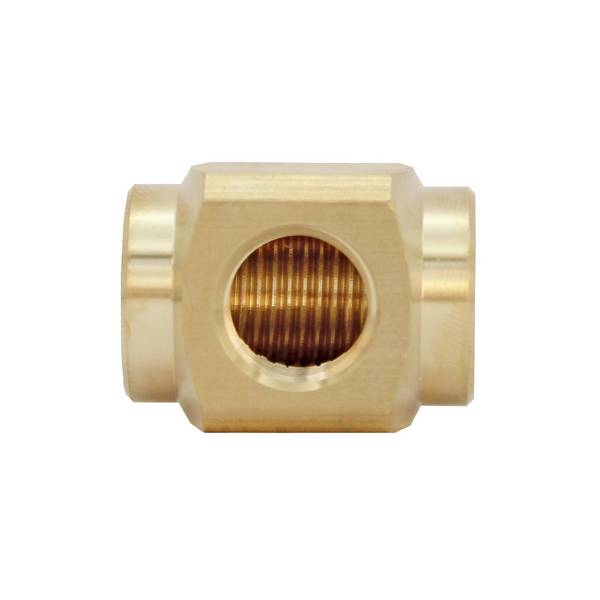 RIEGLER T-Verteiler, M5, SW 8, Messing.