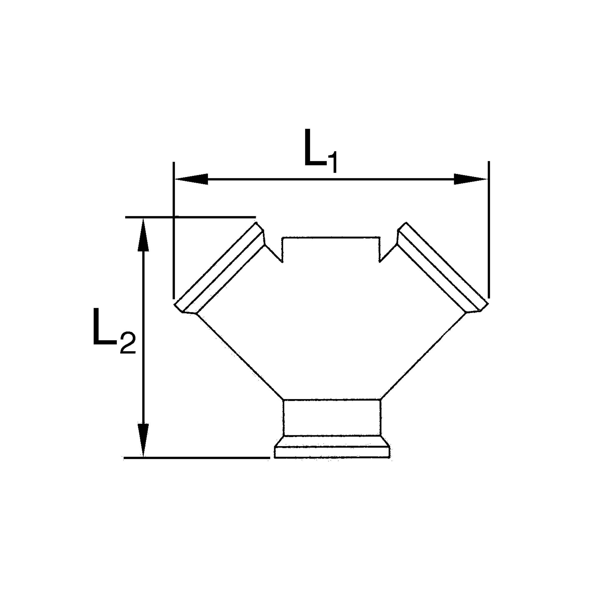 RIEGLER Verteiler, 2fach, Innengewinde G 1/2, 2 x Innengewinde G 1/2, Messing blank, Betriebsdruck max. 60 bar, Temp. ma-1