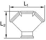 RIEGLER Verteiler, 3fach, Innengewinde G 3/8, 3 x Innengewinde G 3/8, Messing blank, Betriebsdruck max. 60 bar, Temp. ma-1