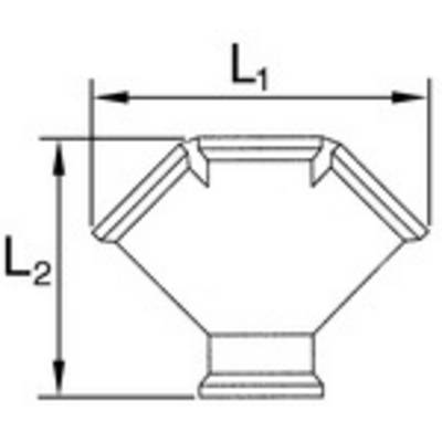 RIEGLER Verteiler, 3fach, Innengewinde G 3/8, 3 x Innengewinde G 3/8, Messing blank, Betriebsdruck max. 60 bar, Temp. ma-1