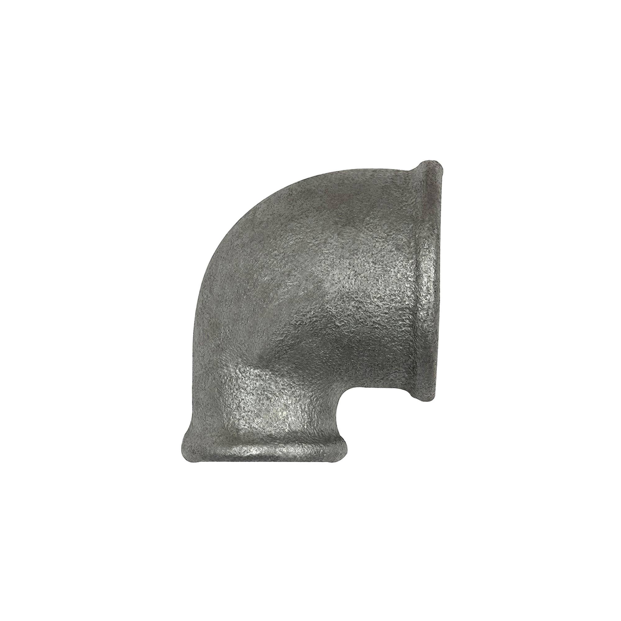 RIEGLER Winkel 90, 90°, IG/IG, red. Rp 3/4, Rp 1/2, Temperguss verzinkt,Betriebstemperatur -20 °C bis 300 °C, ISO 7-1.-0