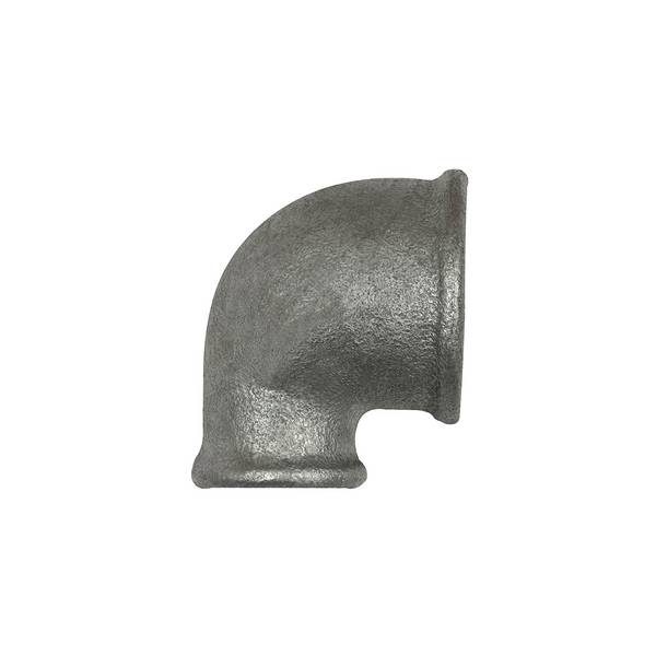 RIEGLER Winkel 90, 90°, IG/IG, red. Rp 3/4, Rp 1/2, Temperguss verzinkt,Betriebstemperatur -20 °C bis 300 °C, ISO 7-1.