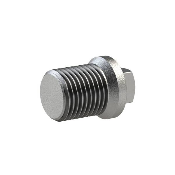 RIEGLER Stopfen 290, AG, R 1/2, Betriebstemperatur -20 °C bis 300 °C, schwarzer Temperguss, feuerverzinkt, DIN EN 10242.