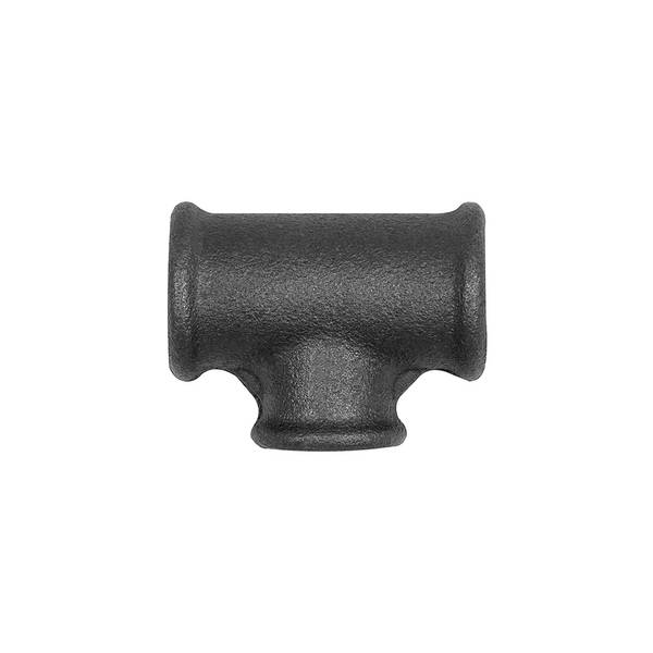 RIEGLER T-Stück 130, red., Rp 3/4, Rp 1/2, Rp 3/4, Temperguss schwarz, Betriebstemperatur -20 °C bis 300 °C, ISO 7-1.  N