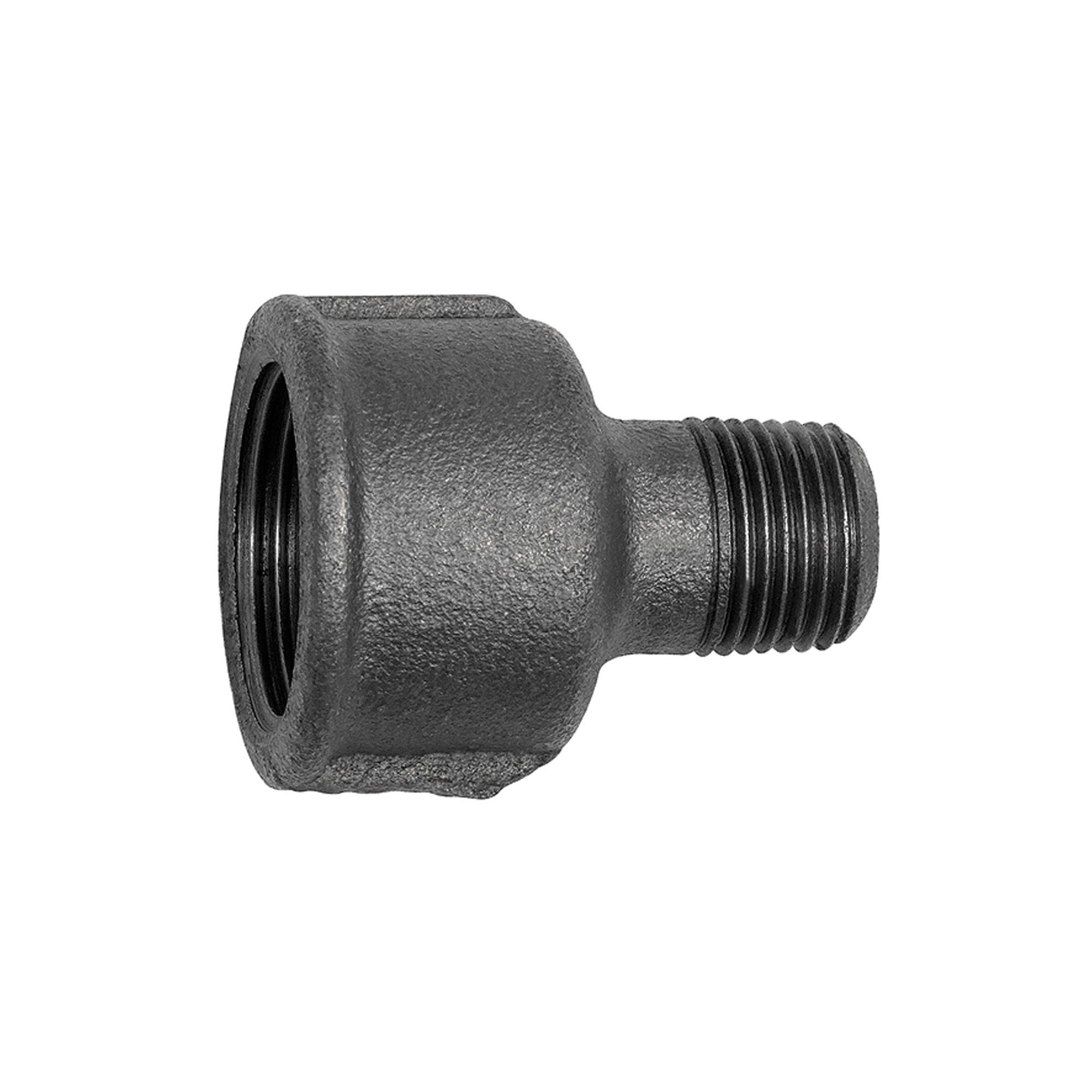 RIEGLER Reduziermuffe 246, Rp 1 1/2 i., R 3/4 a., Temperguss schw., Betriebstemperatur -20 °C bis 300 °C, ISO 7-1. Nach-0