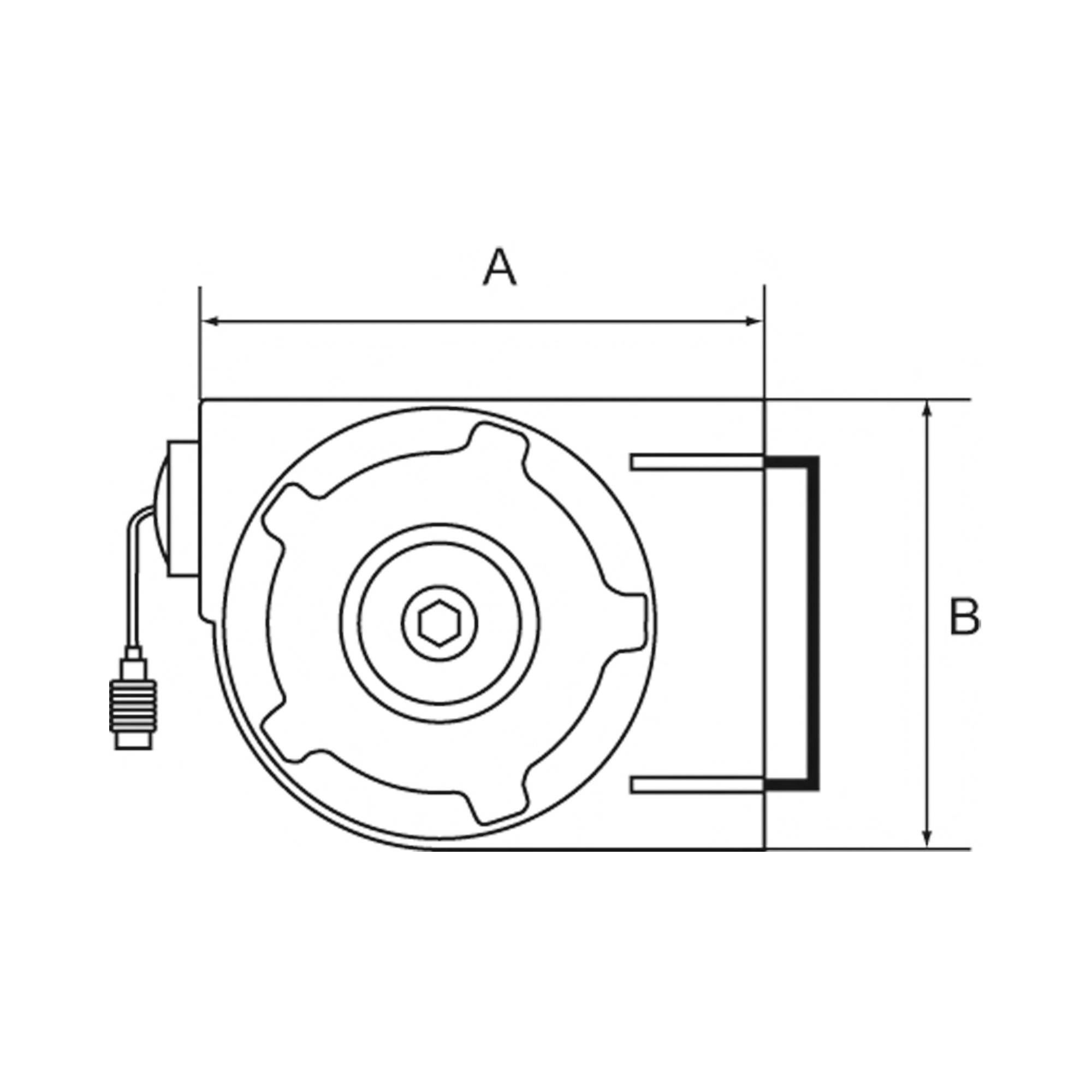 RIEGLER Schlauchaufroller Kompaktausführung, PU-Schlauch Ø 12x8, Betriebstemp. -10 °C bis 40 °C, PN max. 10 bar, G 1/4,-3