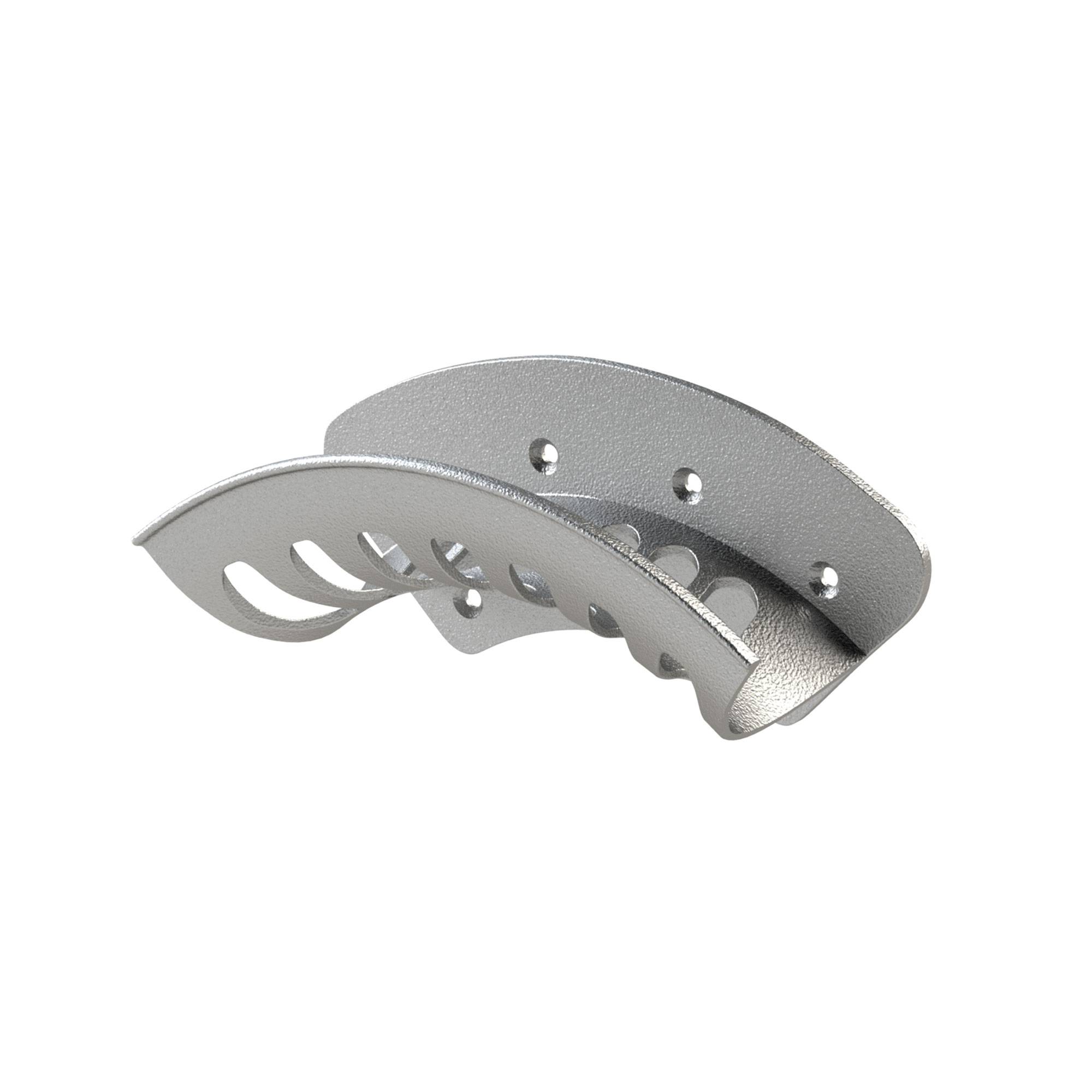 RIEGLER Schlauchhalter, Aluminium unlackiert, klein, max. Schlauchaufnahmemenge bei Ø 6, 35 - 40 m. Zur einfachen Wandm-0