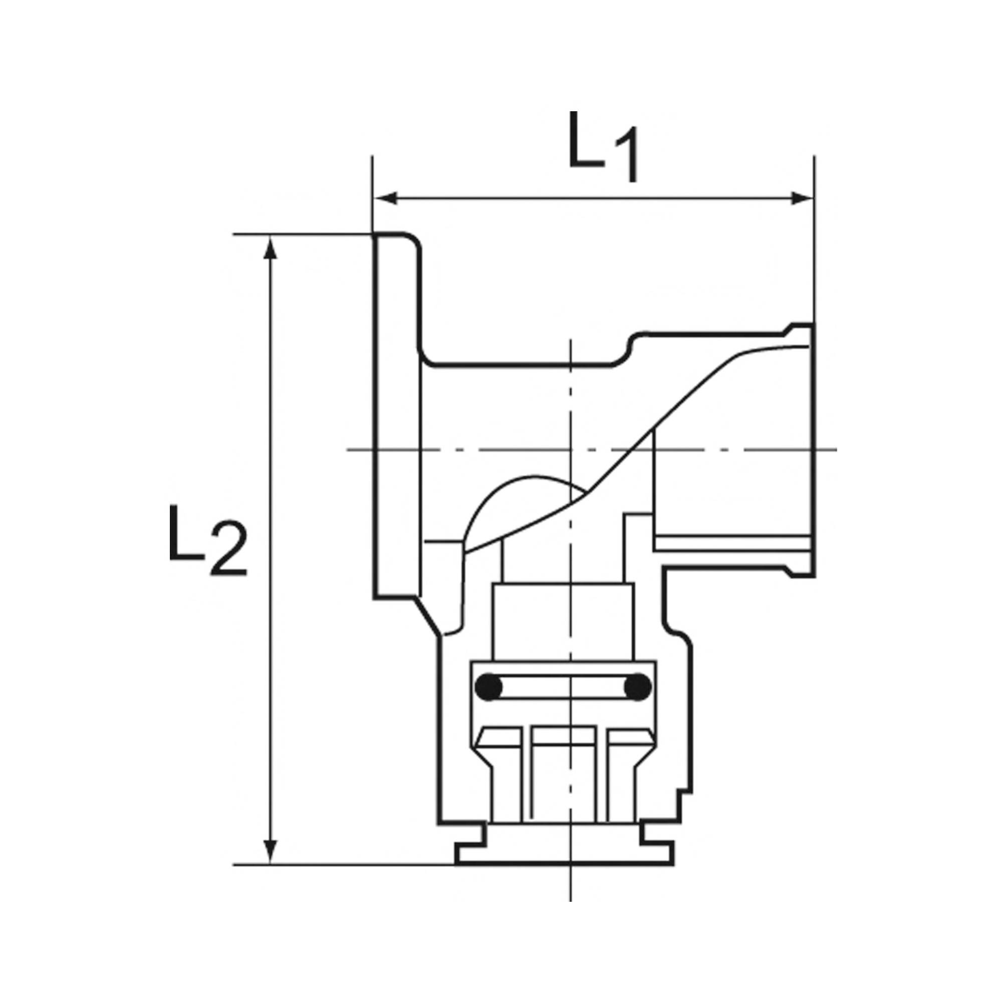 RIEGLER Wandwinkel aus Messing, Serie »speedfit«, G 1/2, für Rohr Außen-ø 15 mm, Arbeitsdruck -0,95 bis 10 bar.-1