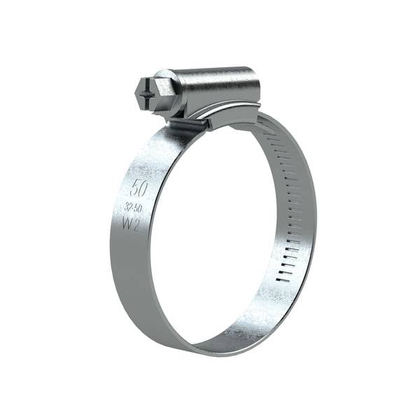 RIEGLER Schneckengewinde-Schlauchschelle, Chromstahl 1.4016 (W2), nach DIN 3017, Spannbereich 25,0 - 40,0 mm, Bandbreite