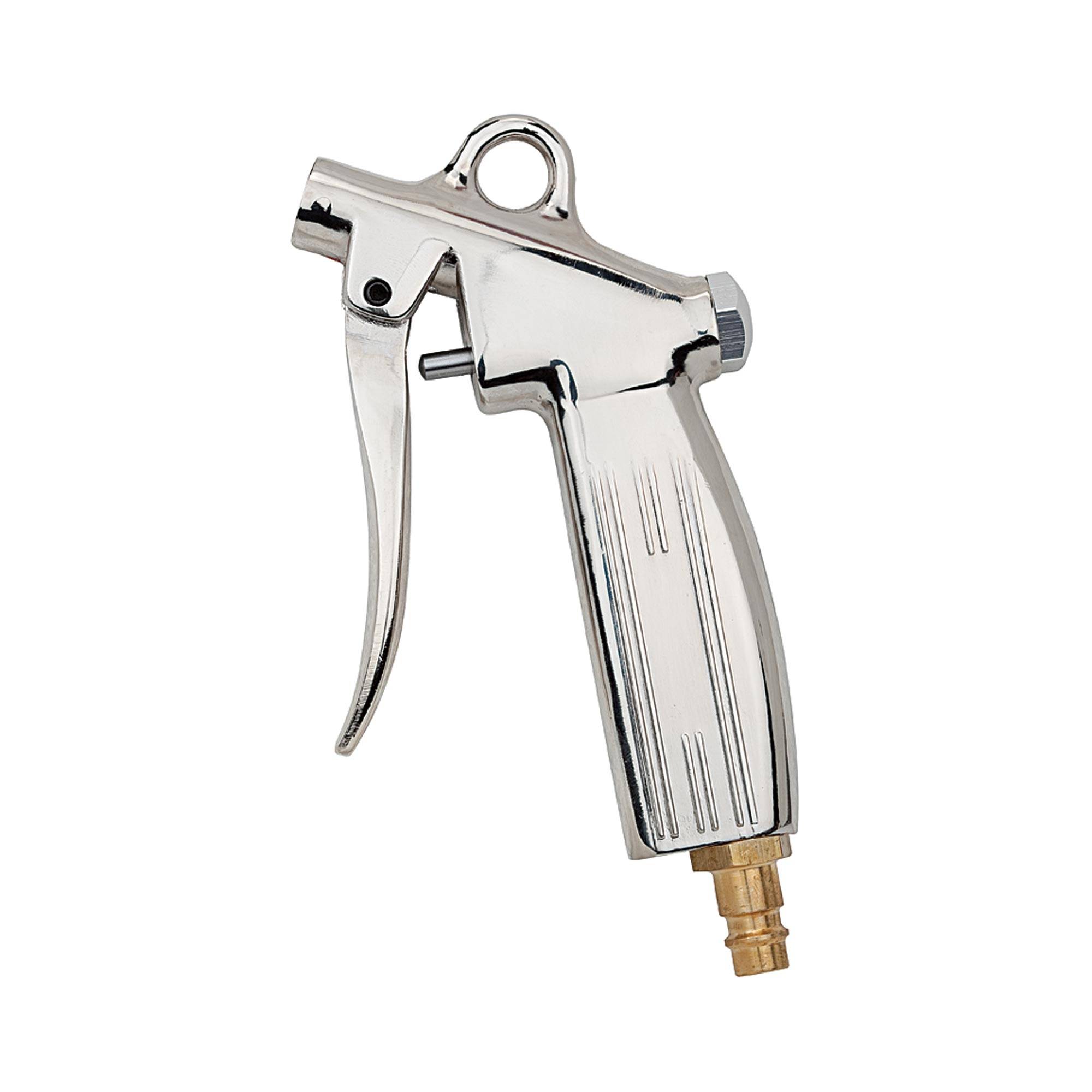 RIEGLER Blaspistole ohne Düse, Aluminium-Druckguss vernickelt, Temp. -10 °C bis 50 °C, G 1/4, PN max. 10 bar, für Kupplu-0
