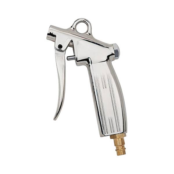 RIEGLER Blaspistole ohne Düse, Aluminium-Druckguss vernickelt, Temp. -10 °C bis 50 °C, G 1/4, PN max. 10 bar, für Kupplu