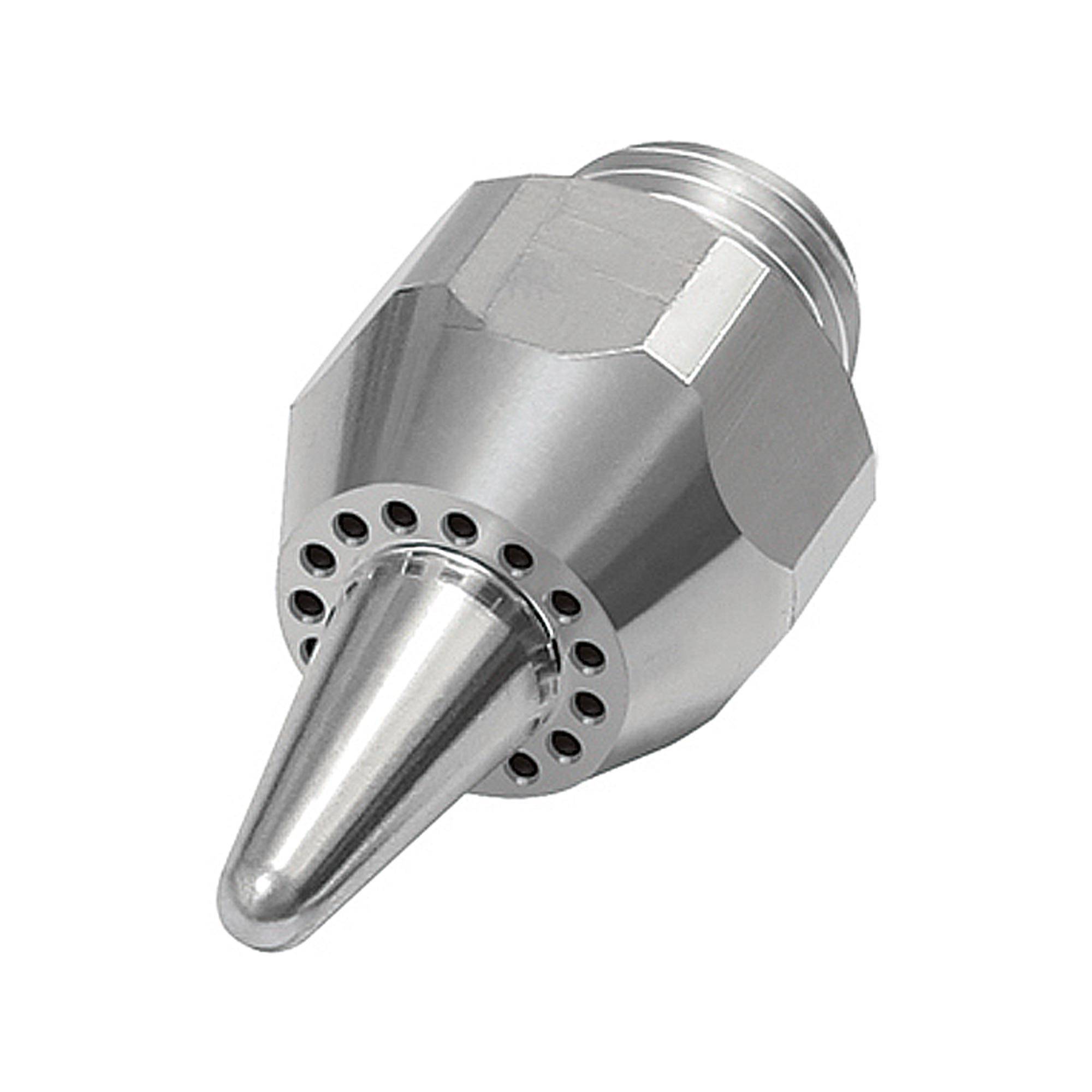 RIEGLER Lärmarme Runddüse, G 1/4 AG, Sicherheitsdüse allgemeine Anwendungen, Aluminium, Länge 41,0 mm, Düsen-Außen-ø 13-0