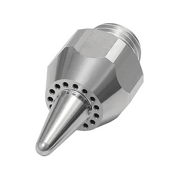 RIEGLER Lärmarme Runddüse, G 1/4 AG, Sicherheitsdüse allgemeine Anwendungen, Aluminium, Länge 41,0 mm, Düsen-Außen-ø 13