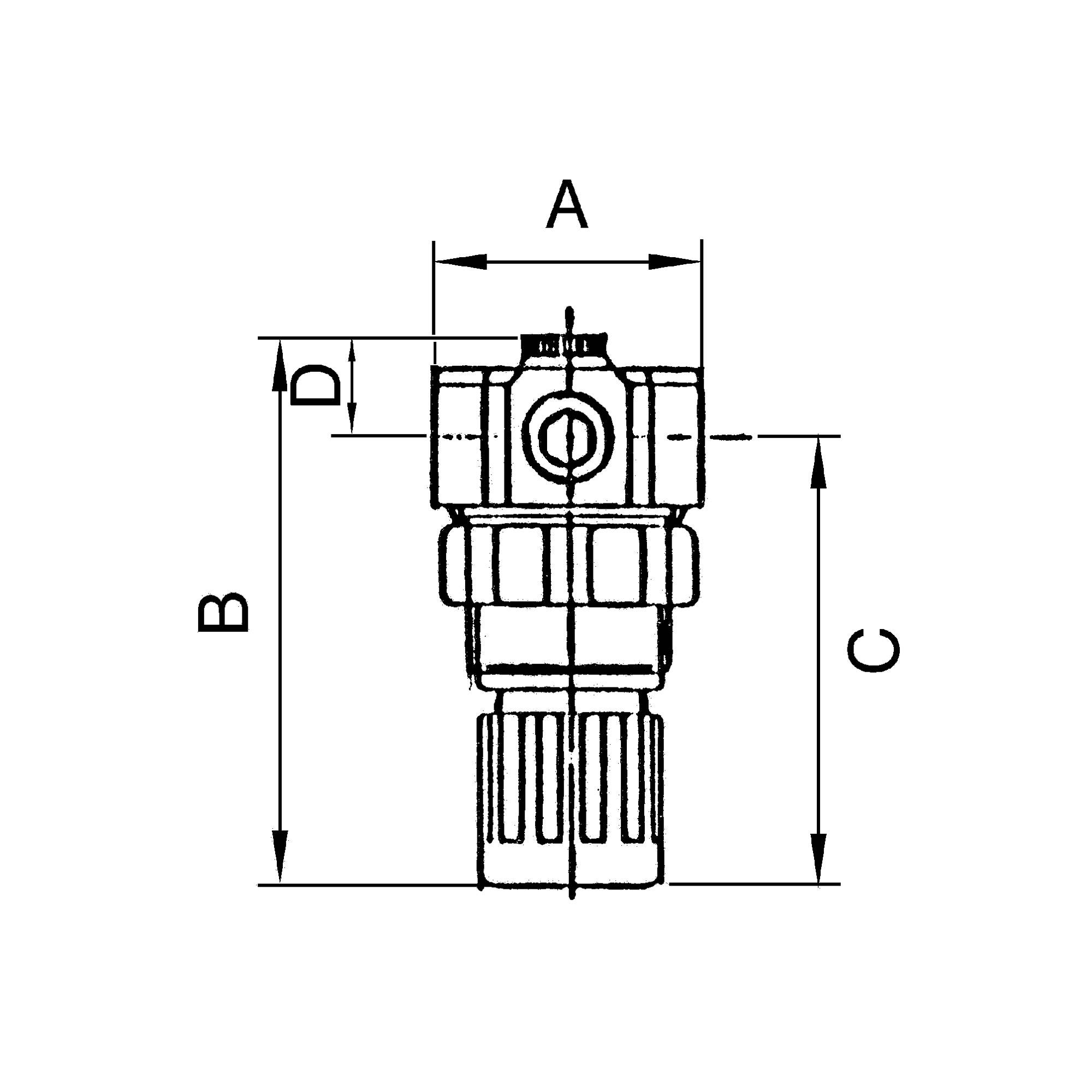 RIEGLER Druckregler für Wasser, inkl. Manometer, G 1/4, Regelbereich 0,1 - 3 bar, Eingangsdruck max. 25 bar, Med.-Umgeb.-2