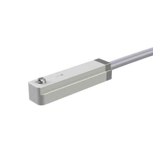 RIEGLER Sensor, Typ »CS1« für Kurzhubzylinder »ACQ« und »ASQ«, HALL-Sensor, 3-Draht, 3 m Kabel, NO, NPN.