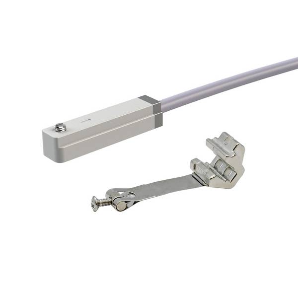 RIEGLER Sensor, Typ »CS1«, für Rundzylinder Serie »MI« und »MSI«, Kolben-Ø 40, HALL-Sensor, 3-Draht, 3 m Kabel, NO, NPN.