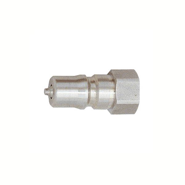 RIEGLER Verschlussnippel beidseitig absperr., ES 1.4305, G 1/8 IG, NW 4,3, Betriebsdr. max. 250 bar, Mediums-/Umgeb.temp