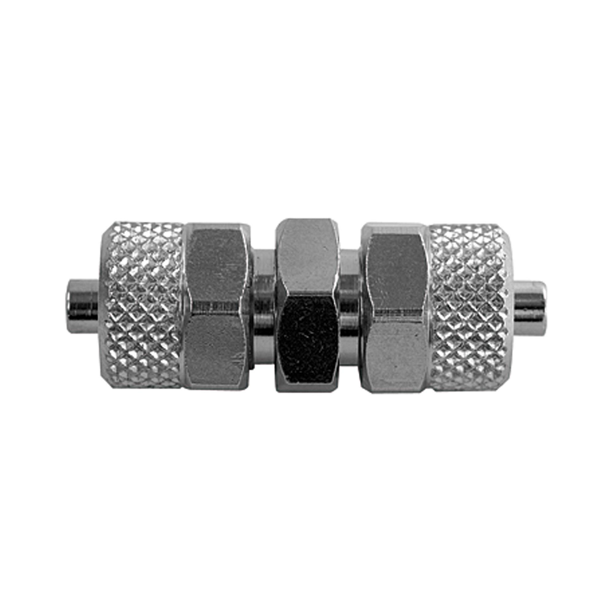 RIEGLER Gerader Verbinder »value line«, für Schlauch 5/3 mm, SW 8, Betriebsdruck max. 18 bar, Messing vernickelt. Gerad-0