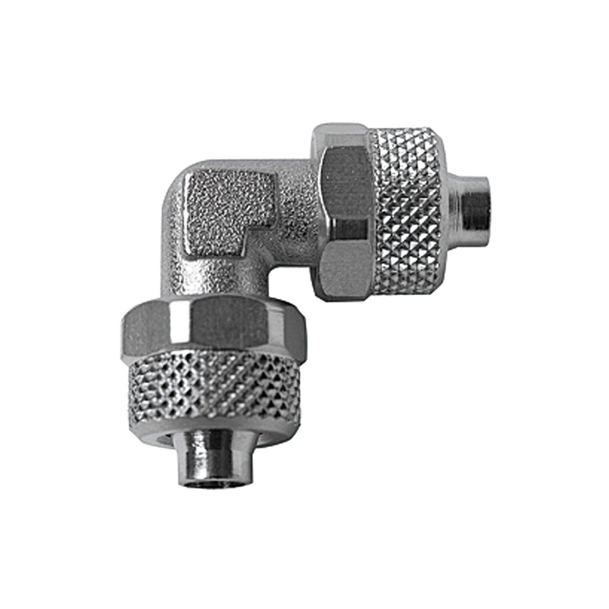 RIEGLER Winkelverbinder »value line«, für Schlauch 8/6 mm, SW 10, Betriebsdruck max. 18 bar, Messing vernickelt. Winkel-0